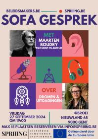 Sofa gesprek met Maarten Boudry